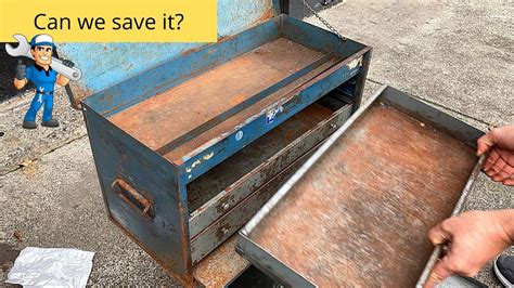 metal box with touch things at the bottom|Restore a Rusty Toolbox : 14 Steps (with Pictures) .